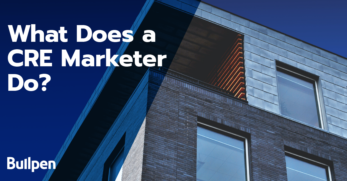 What does a commercial real estate marketer do?
