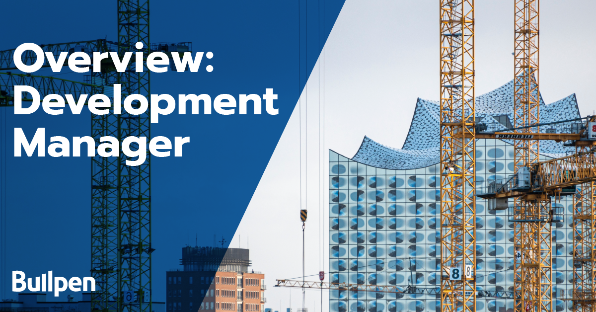 What does a development manager do?